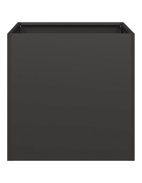 Fioriera Nera 40x40x40 cm in Acciaio Laminato a Freddo