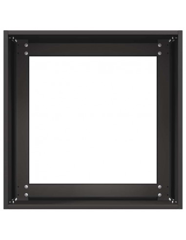 Fioriera Nera 40x40x40 cm in Acciaio Laminato a Freddo