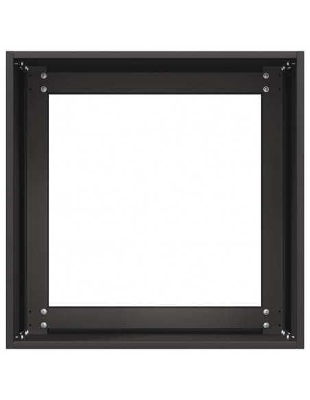 Fioriera Nera 40x40x40 cm in Acciaio Laminato a Freddo