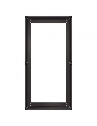 Fioriera Nera 40x80x40 cm in Acciaio Laminato a Freddo