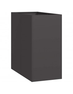 Fioriera Nera 40x80x80 cm in Acciaio