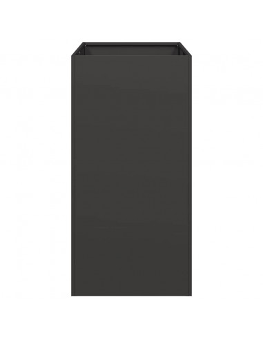 Fioriera Nera 40x80x80 cm in Acciaio