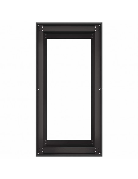 Fioriera Nera 40x80x80 cm in Acciaio