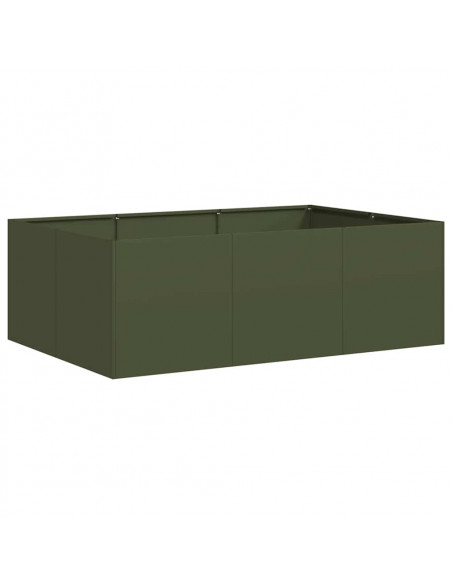 Fioriera Verde Oliva 120x80x40 cm in Acciaio