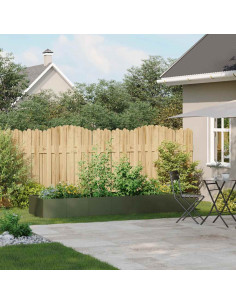 Fioriera Verde Oliva 280x80x40 cm in Acciaio 2