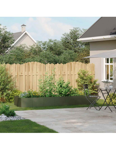 Fioriera Verde Oliva 280x80x40 cm in Acciaio