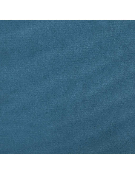 Giroletto a Molle con Materasso Blu Scuro 120x210 cm in Velluto