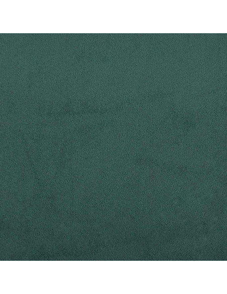 Giroletto a Molle con Materasso Verde Scuro 80x220 cm Velluto