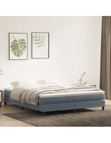 Giroletto a Molle senza Materasso 180x210 cm Velluto