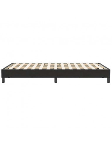 Giroletto a Molle senza Materasso Nero 120x210 cm in Velluto