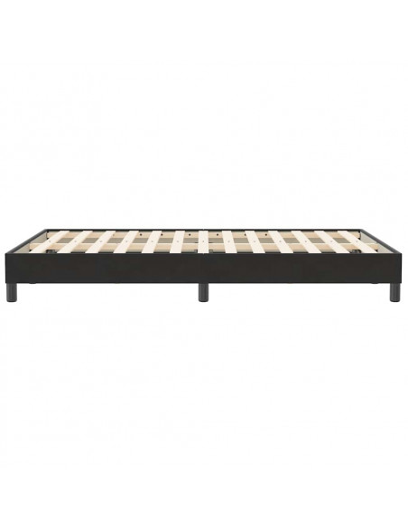 Giroletto a Molle senza Materasso Nero 120x210 cm in Velluto