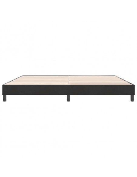 Giroletto a Molle senza Materasso Nero 180x210 cm in Velluto