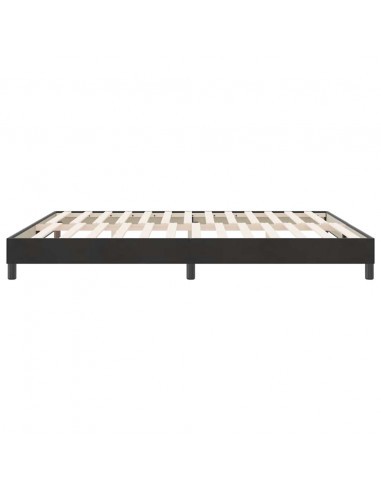 Giroletto a Molle senza Materasso Nero 180x210 cm in Velluto