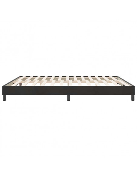 Giroletto a Molle senza Materasso Nero 180x210 cm in Velluto