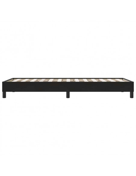 Giroletto a Molle senza Materasso Nero 90x210 cm in Velluto
