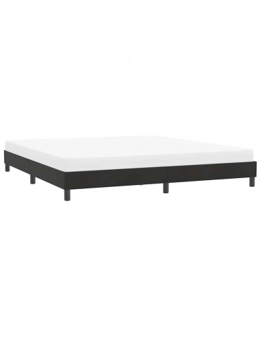 Giroletto senza Materasso Nero 180x220 cm in Velluto