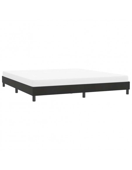 Giroletto senza Materasso Nero 180x220 cm in Velluto