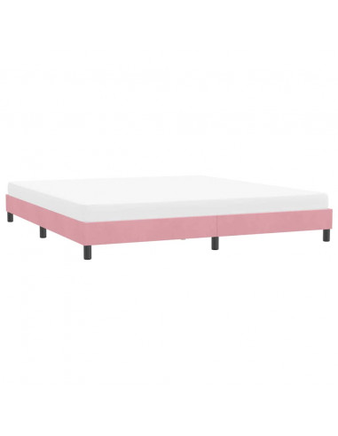 Giroletto senza Materasso Rosa 180x220 cm Velluto