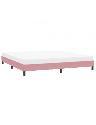 Giroletto senza Materasso Rosa 200x220 cm Velluto