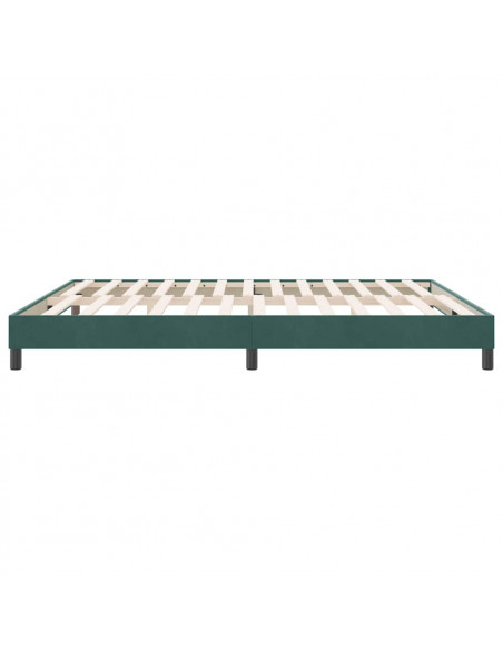 Giroletto senza Materasso Verde Scuro 180x220 cm in Velluto
