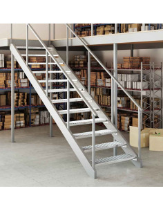 Gradino in Griglia 90x24x7 cm Acciaio Zincato 2