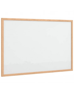 Lavagna Bianca Magnetica con Cornice in Legno di Pino 60x40 cm