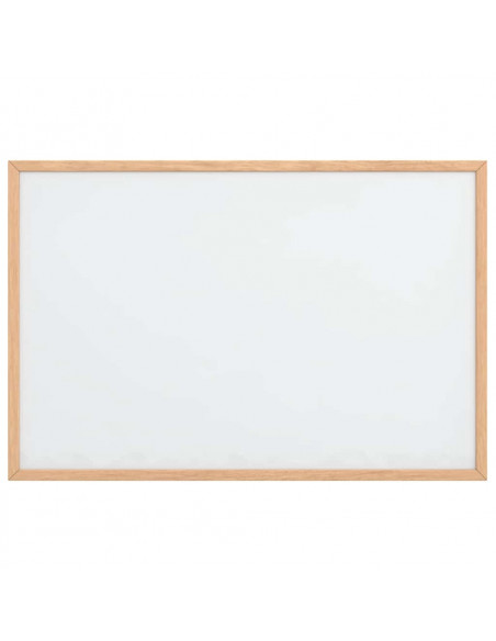 Lavagna Bianca Magnetica con Cornice in Legno di Pino 60x40 cm