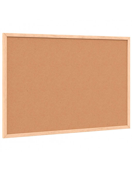 Lavagna Bianca Magnetica con Cornice in Legno di Pino 60x40 cm
