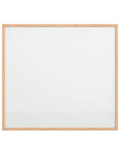 Lavagna Bianca Magnetica con Cornice in Legno di Pino 60x55 cm 2