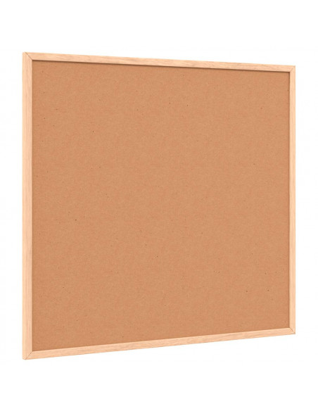 Lavagna Bianca Magnetica con Cornice in Legno di Pino 60x55 cm