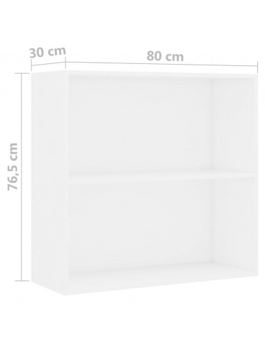 Libreria Bianca 80x30x76,5 cm in Truciolato