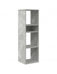 Libreria Grigio Cemento 34x31x112 cm in Legno Multistrato