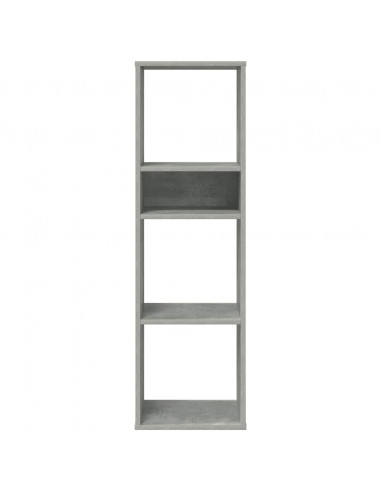 Libreria Grigio Cemento 34x31x112 cm in Legno Multistrato