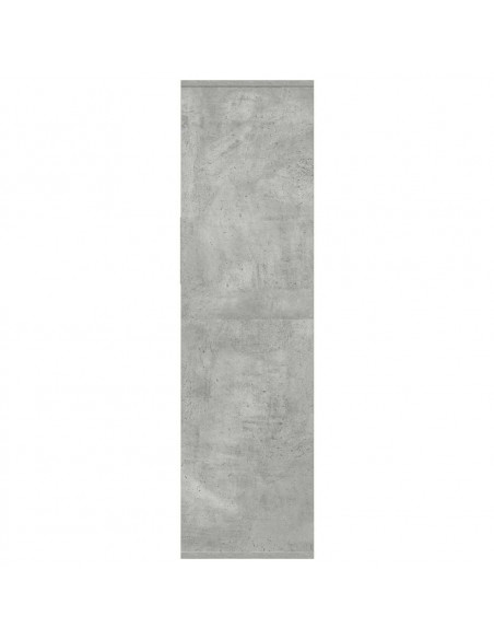 Libreria Grigio Cemento 34x31x112 cm in Legno Multistrato