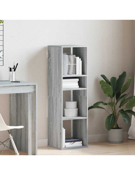 Libreria Grigio Sonoma 34x31x112 cm in Legno Multistrato