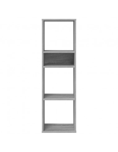 Libreria Grigio Sonoma 34x31x112 cm in Legno Multistrato