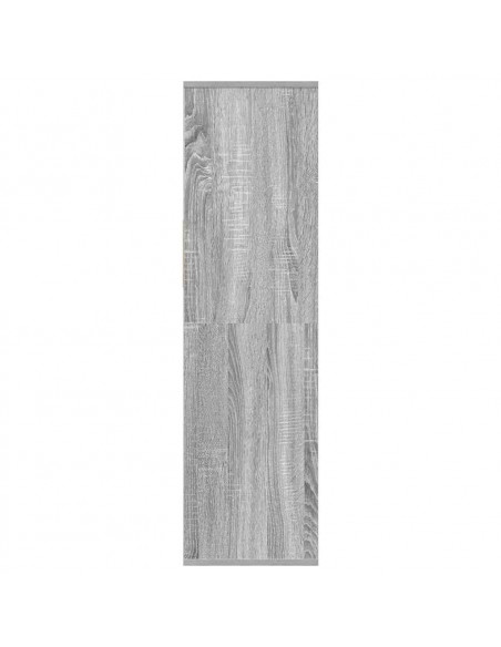 Libreria Grigio Sonoma 34x31x112 cm in Legno Multistrato