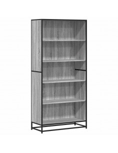 Libreria Grigio Sonoma 80,5x35x170,5 cm in Truciolato