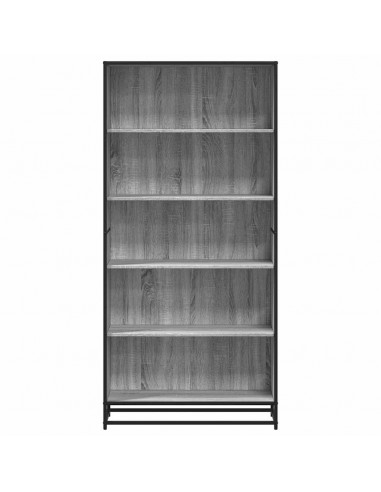 Libreria Grigio Sonoma 80,5x35x170,5 cm in Truciolato