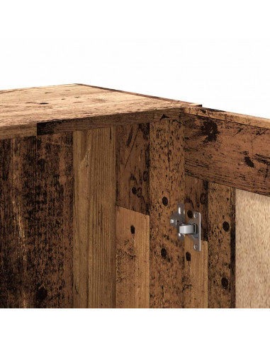 Libreria Legno Antico 82,5x30,5x150 cm in Legno Multistrato