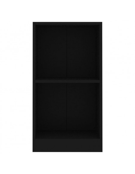 Libreria Nera 40x24x75 cm in Legno Multistrato