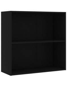 Libreria Nera 80x30x76,5 cm in Legno Multistrato