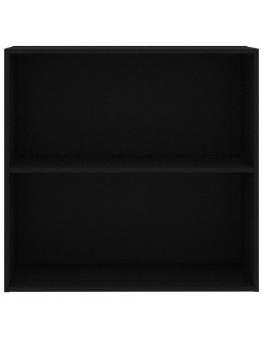 Libreria Nera 80x30x76,5 cm in Legno Multistrato