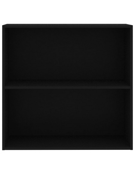 Libreria Nera 80x30x76,5 cm in Legno Multistrato