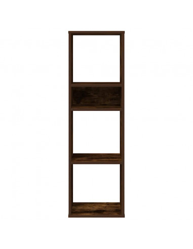 Libreria Rovere Fumo 34x31x112 cm in Legno Multistrato