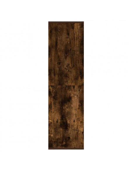 Libreria Rovere Fumo 34x31x112 cm in Legno Multistrato
