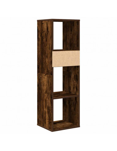 Libreria Rovere Fumo 34x31x112 cm in Legno Multistrato