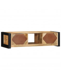 Mobile Porta TV 100x30x25 cm in Legno Massello di Mango Grezzo