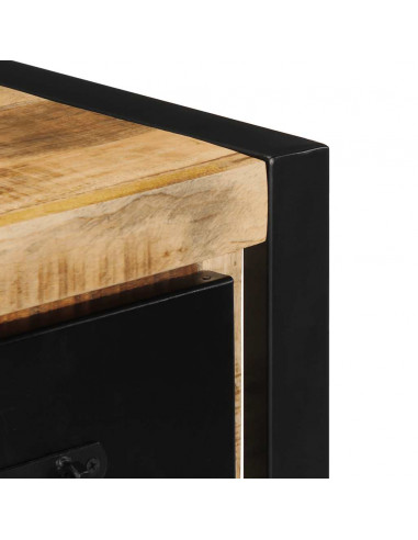 Mobile Porta TV 100x30x25 cm in Legno Massello di Mango Grezzo