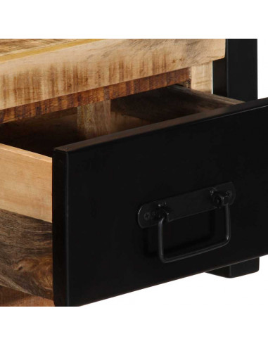 Mobile Porta TV 100x30x25 cm in Legno Massello di Mango Grezzo